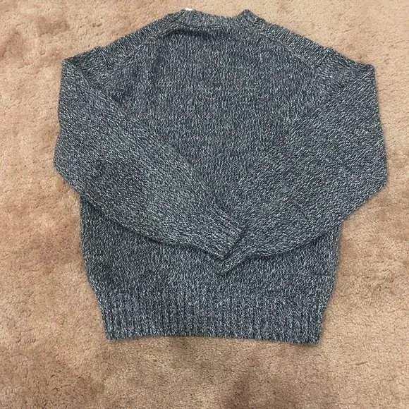 NWT Polo Ralph Lauren Logo Intarsia Pullover in Denim Marl - Small - Picture 8 of 8